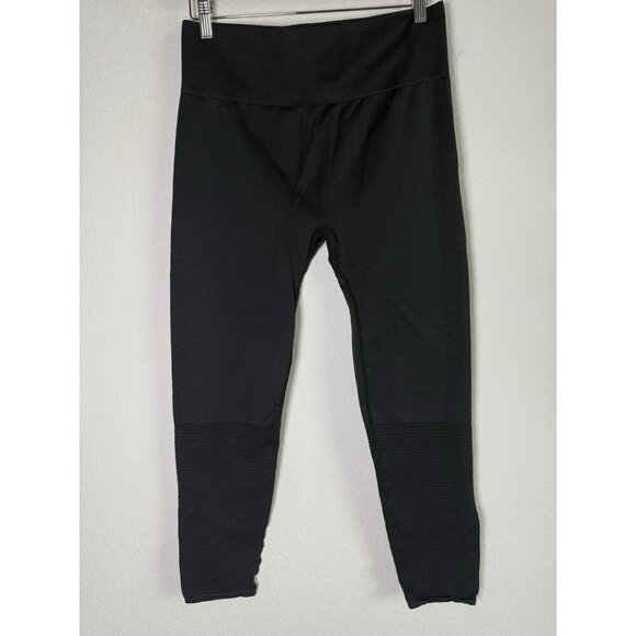 Fabletics Women’s High Waisted Seemless Black Leggings Mesh Pattern Gym Size‎ XL - Picture 6 of 13